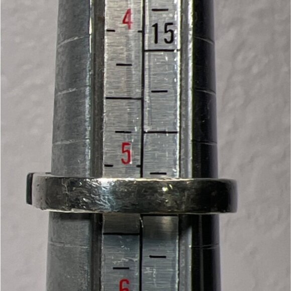 Signed EK Sterling Silver Turquoise Ring Attributed Emerson Kinzel Navajo sz 8.5 - Picture 6 of 11